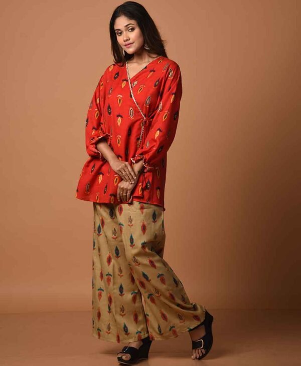 Cherry Charm Plus - Casual Rayon Co-ord Set for Women in Plus Size - Image 2